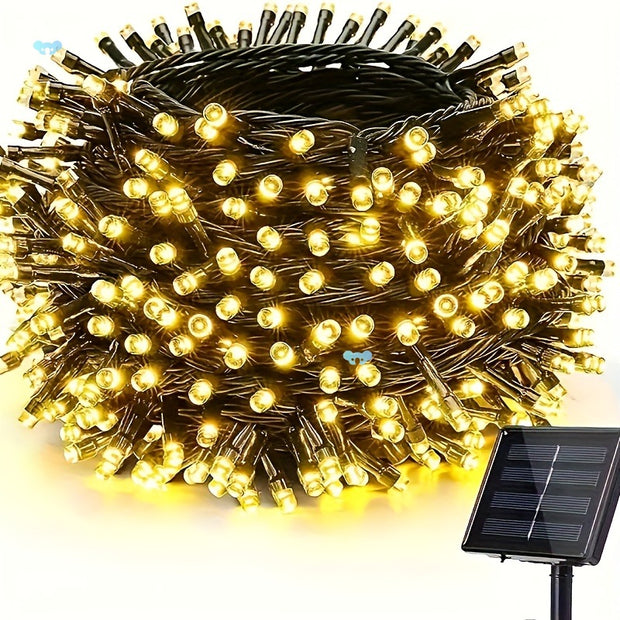Solar LED String Lights - Outdoor Waterproof Decorative Lighting