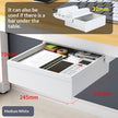 Stackable Storage Box - Transparent Desk Organizer with Lid