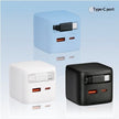 30W GaN Retractable Fast Charger - Compact USB-C Travel Adapter