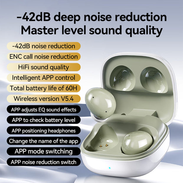 Wireless Sports Earbuds - ANC/ENC Noise Cancelling Bluetooth 5.3
