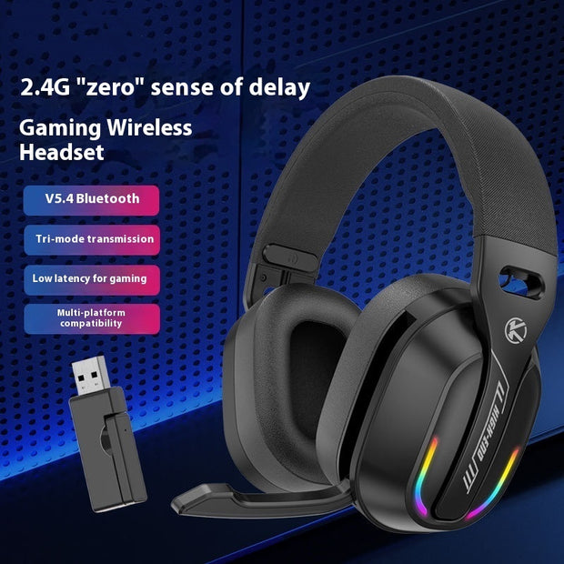 ANC Wireless Gaming Headset - 2.4G Low Latency Bluetooth Triple Mode Over-Ear Headphones