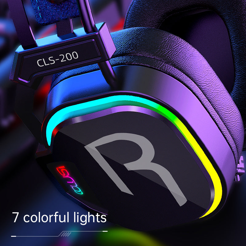Gaming Headset 7.1 Surround Sound - USB Wired with RGB LED & Mic