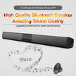 Home Theater Soundbar - Bluetooth Sound System with Remote Control