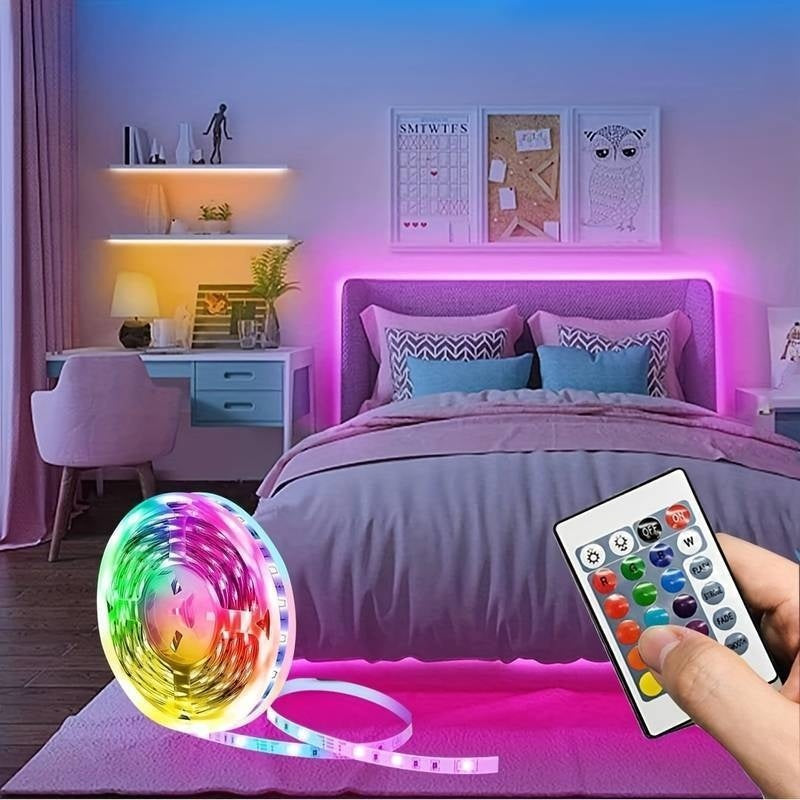 Smart RGB LED Light Strip - USB Powered TV Backlight with Remote