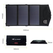 21W Folding Solar Panel Charger - Portable Power with Complete Kit