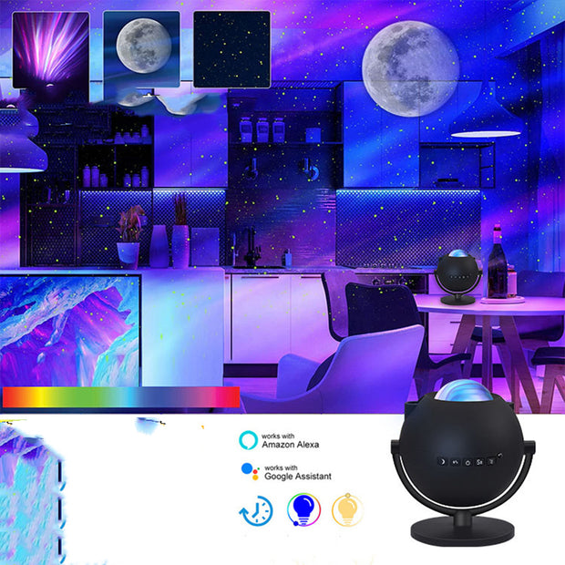 Smart Bluetooth Music Atmosphere Night Light - APP Voice Control RGB Ambient Lamp