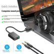 USB Audio Adapter - External Sound Card for Gaming & Streaming