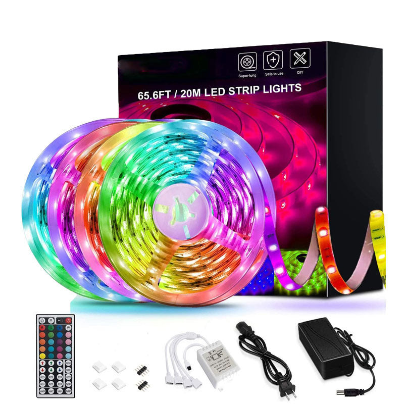 RGB LED Strip Lights - 5050 Flexible Tape for Room & TV Decor