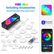 Hexagonal Smart Wall Lights - RGB LED Gaming Room Decor with App Control