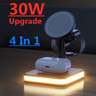 4-in-1 Magnetic Wireless Charger Stand - Fast Charging Dock Station