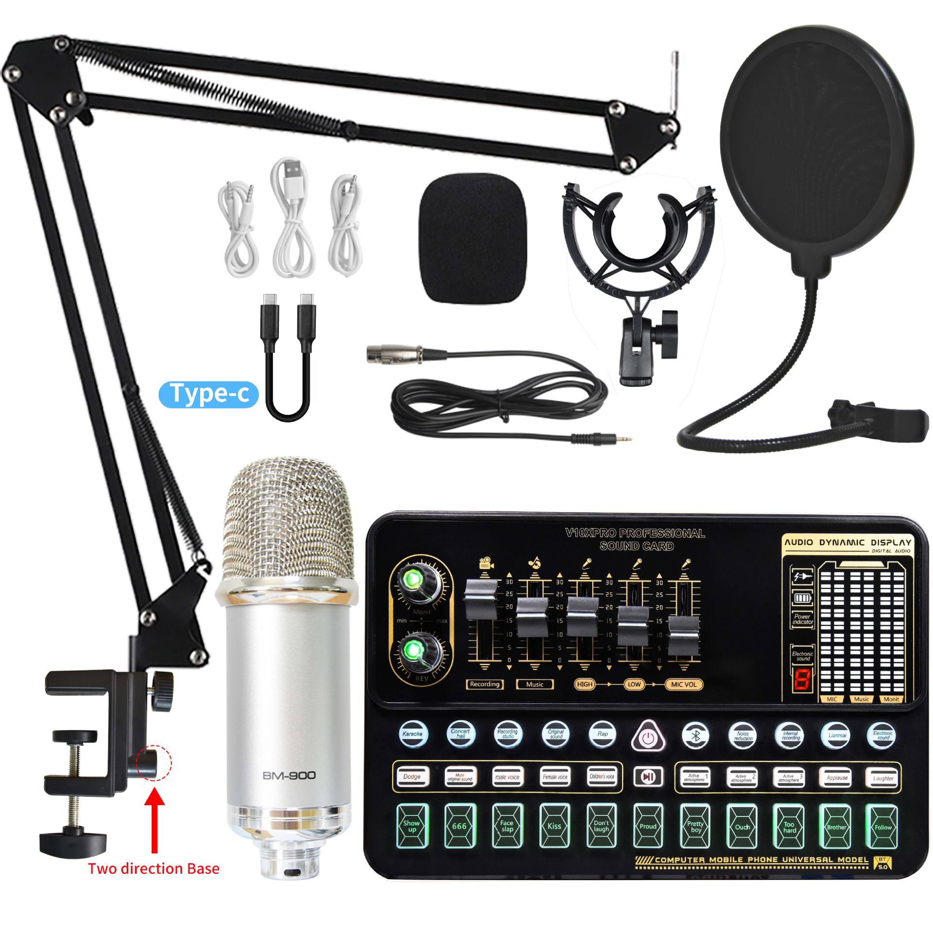 Professional Streaming Microphone Kit - Complete Broadcast Bundle
