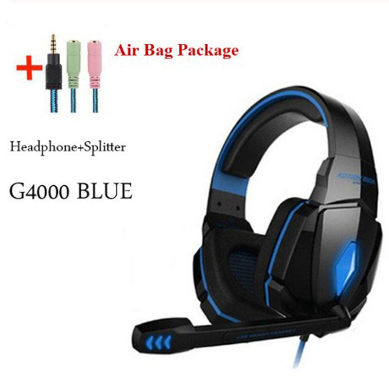 Wired Gaming Headset - Surround Sound with Mic for PC PS4 Xbox