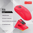 X6 Tri-Mode Gaming Mouse - PAW3395 Sensor with RGB Wireless Bluetooth