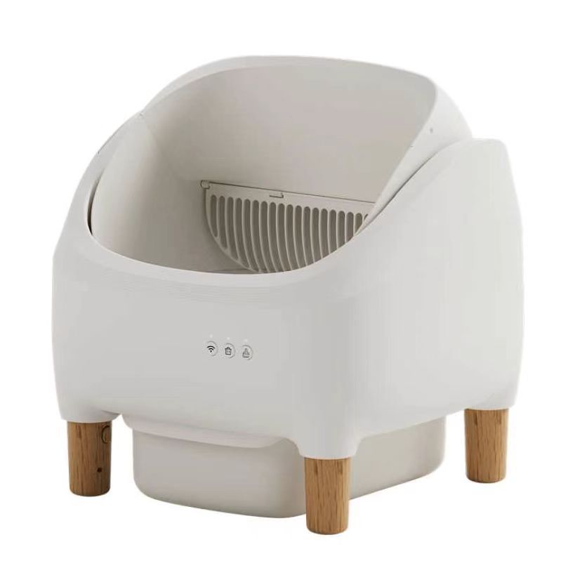 Smart Automatic Cat Litter Box - Semi-Enclosed Self-Cleaning Drawer Design Intelligent Litter Box