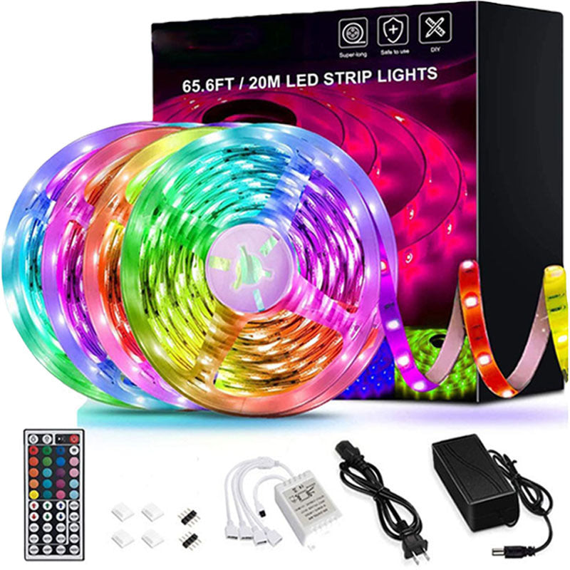 RGB LED Strip Lights - 5050 Flexible Tape for Room & TV Decor