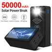 Solar Wireless Power Bank - High Capacity Portable Charger with Solar Panel