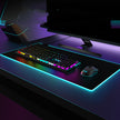 RGB LED Gaming Mouse Pad - Oversized Luminous Desk Mat with Multiple Lighting Colors