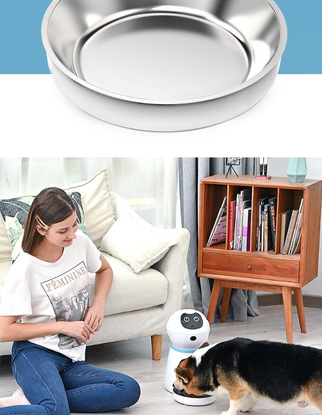 Automatic Pet Feeder with Voice Recording - 4 Meals Daily Timer with Infrared Sensor
