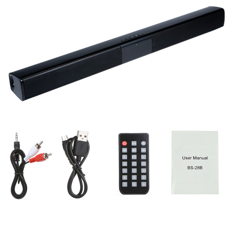 TV Soundbar Speaker - 20W Bluetooth Wireless Sound System with Subwoofer