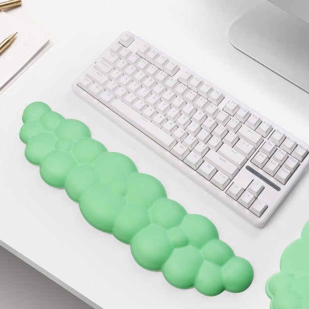 Cloud Wrist Rest Mouse Pad - Ergonomic Keyboard Support Cushion