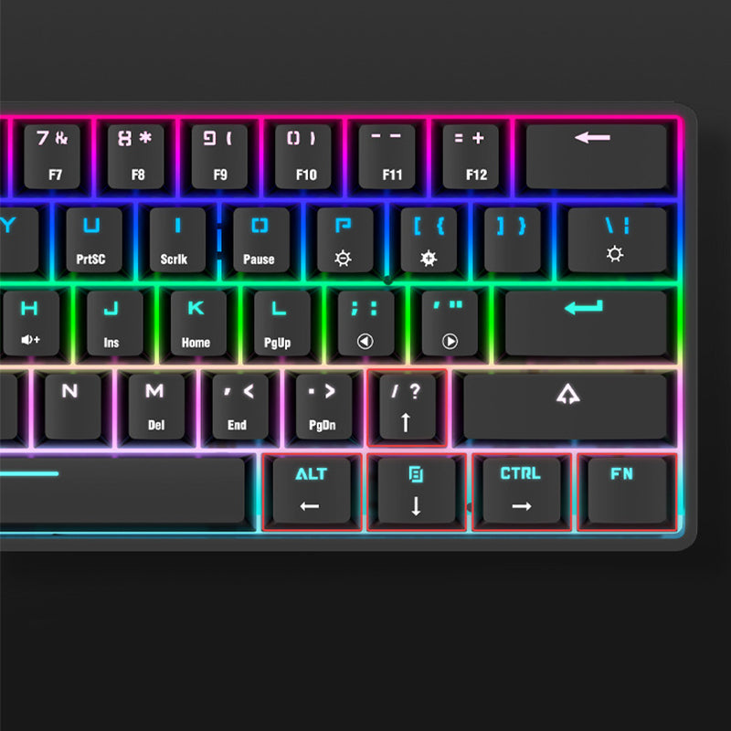 Wireless Bluetooth Mechanical Keyboard - Colorful PBT Keycaps Gaming Keyboard
