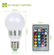 RGB LED Color Changing Bulb E27 - 16 Colors with Remote Control | Dimmable 3W Mood Light