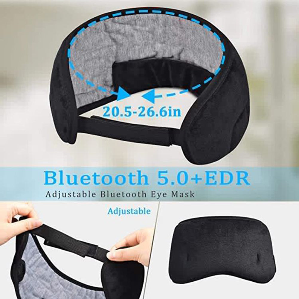 Bluetooth Sleep Mask - Wireless Music Eye Mask for Travel & Sleep