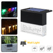 Solar LED Step Fence Light - Waterproof RGB Color Changing | IP65 Outdoor Stair & Deck Lighting