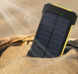 Solar Power Bank 8000mAh - Waterproof Outdoor Portable Charger