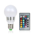 RGB LED Color Changing Bulb E27 - 16 Colors with Remote Control | Dimmable 3W Mood Light