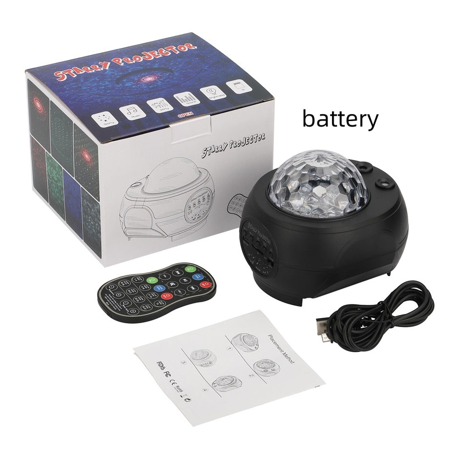Star Ocean Wave Projector - Galaxy Night Light with Bluetooth Speaker