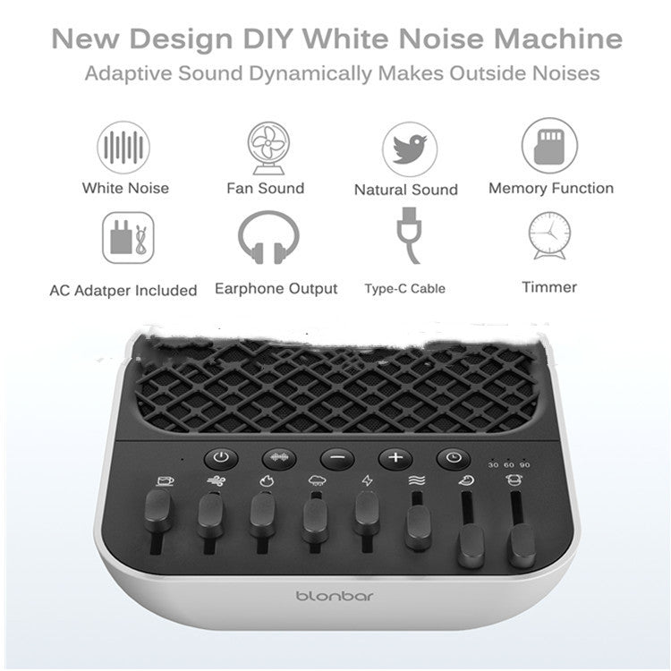 White Noise Machine - Fan Sounds & Natural Audio for Sleep