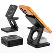 3-in-1 Foldable Wireless Charging Stand - Magnetic Desktop Charger