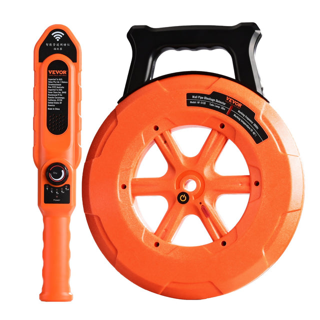 Precision Under-Wall Pipe Blockage Detector - 30m Waterproof Locator for PVC & Metal Pipes