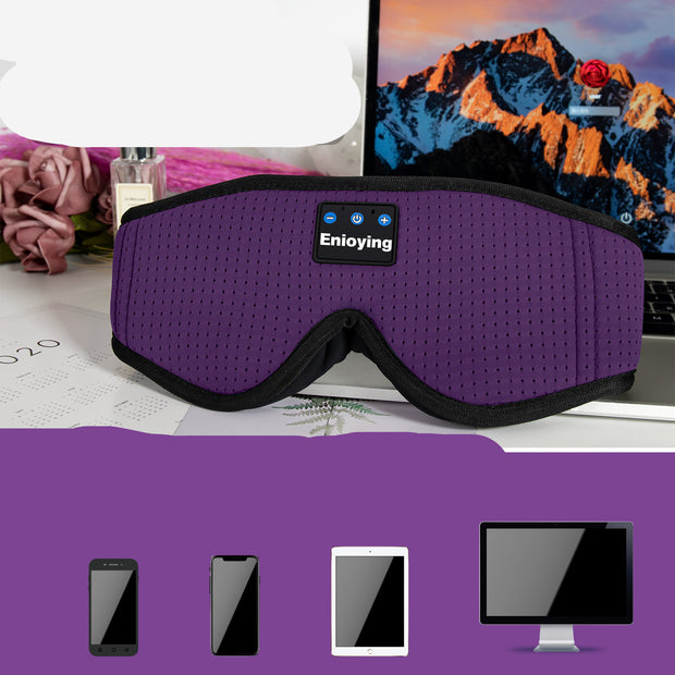 3D Bluetooth Sleep Mask - Wireless Music & Calls with 14Hr Battery