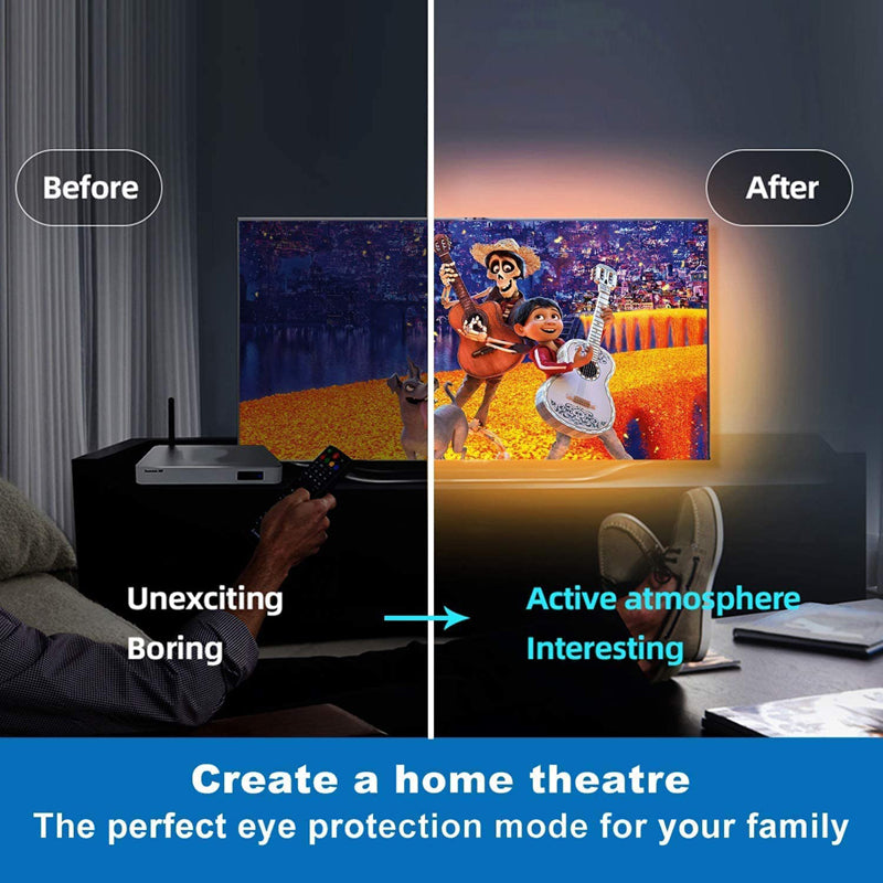 RGB LED Strip Lights - 5050 Flexible Tape for Room & TV Decor
