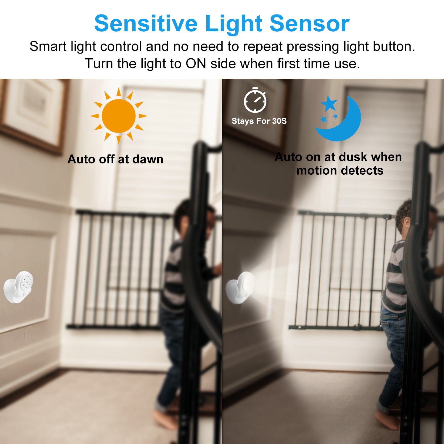 Wireless LED Spotlight - 300 Lumens Motion Sensor Light | 360° Rotatable Battery Operated for Closet & Bathroom