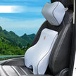 Memory Foam Lumbar Support Set - Headrest & Back Cushion Combo