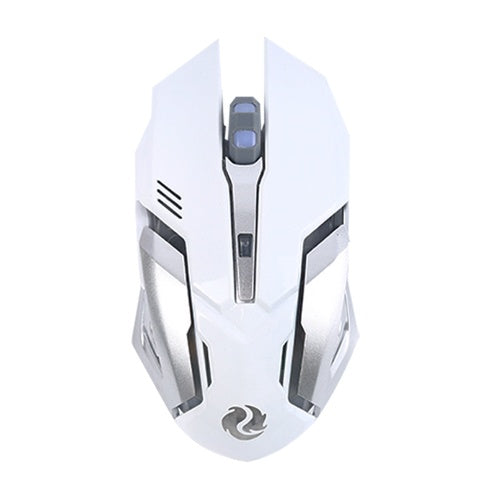 Wireless Silent Gaming Mouse - Rechargeable Ergonomic 6-Button Mouse