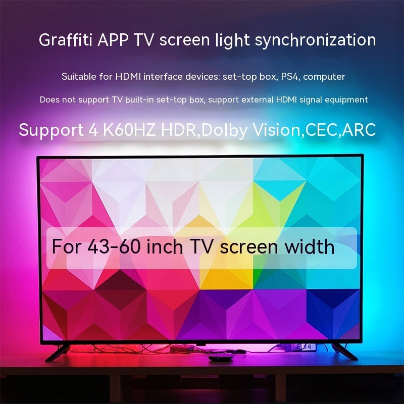 TV Ambient Backlight - Smart Sync LED Strip with App Control