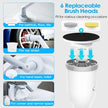 Electric Spin Scrubber - Cordless Rechargeable Telescopic Cleaning Brush with 6 Replaceable Heads
