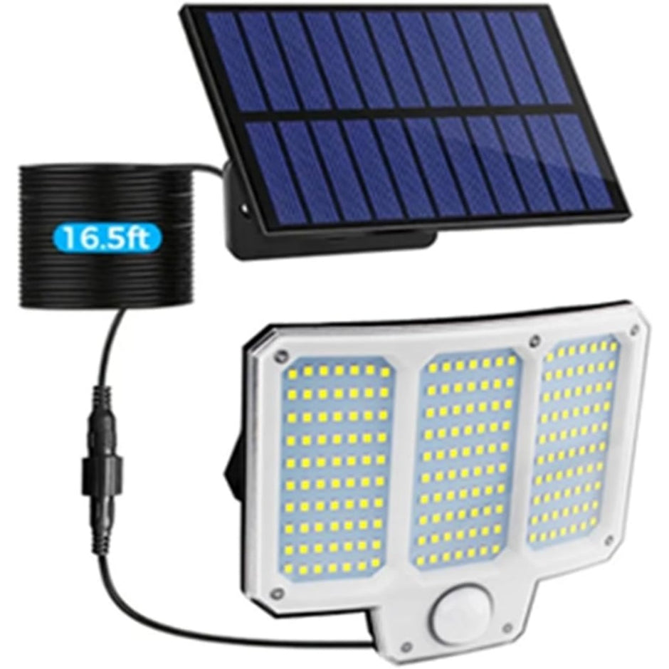 210 LED Solar Motion Sensor Light - Super Bright Outdoor Security Wall Lamp