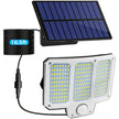 210 LED Solar Motion Sensor Light - Super Bright Outdoor Security Wall Lamp