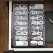 Cable Management Organizer Box - 8 Grid Dust-Proof Storage Hub for Desk Organization