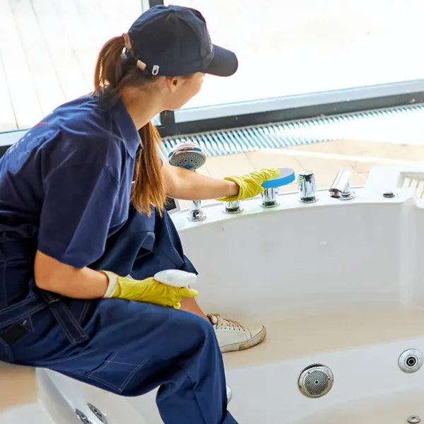 Electric Spin Scrubber - Cordless Cleaning Brush with Extendable Arm & 8 Replaceable Heads