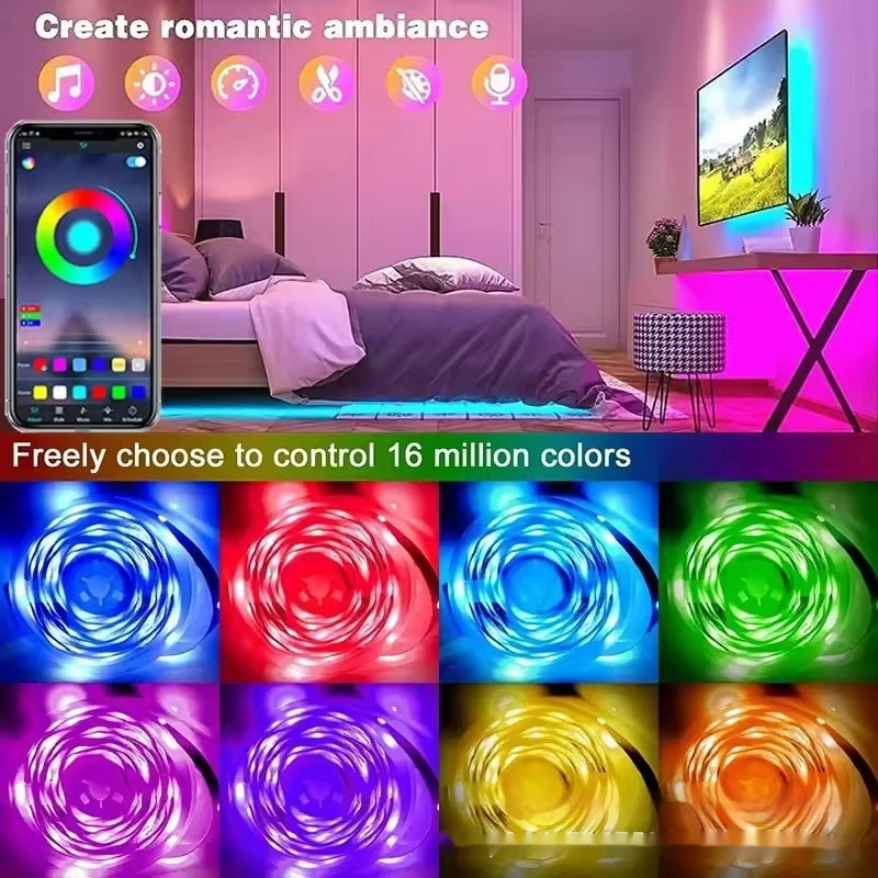 RGB LED Light Strip - USB Bluetooth App Controlled Ambient Lighting