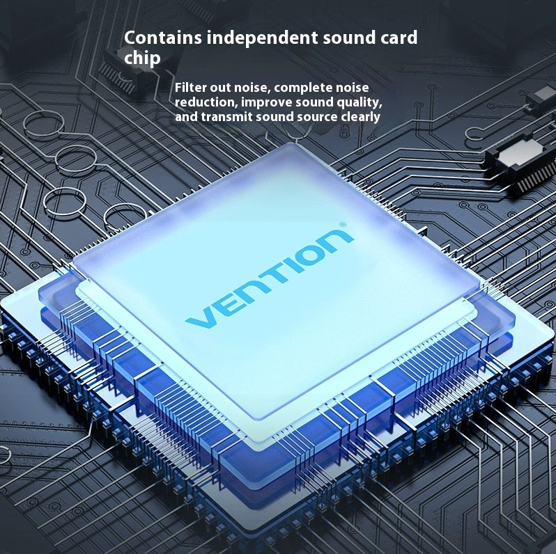 USB Audio Adapter - External Sound Card for Gaming & Streaming