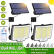 210 LED Solar Motion Sensor Light - Super Bright Outdoor Security Wall Lamp