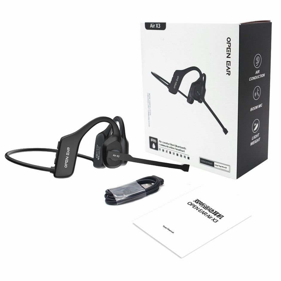 Bone Conduction Headphones - Wireless Open-Ear Bluetooth Headset