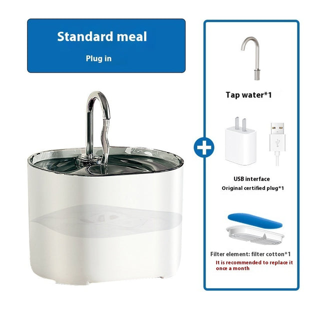 Smart Pet Water Fountain - Automatic Cat Water Dispenser with Filter and Alloy Faucet